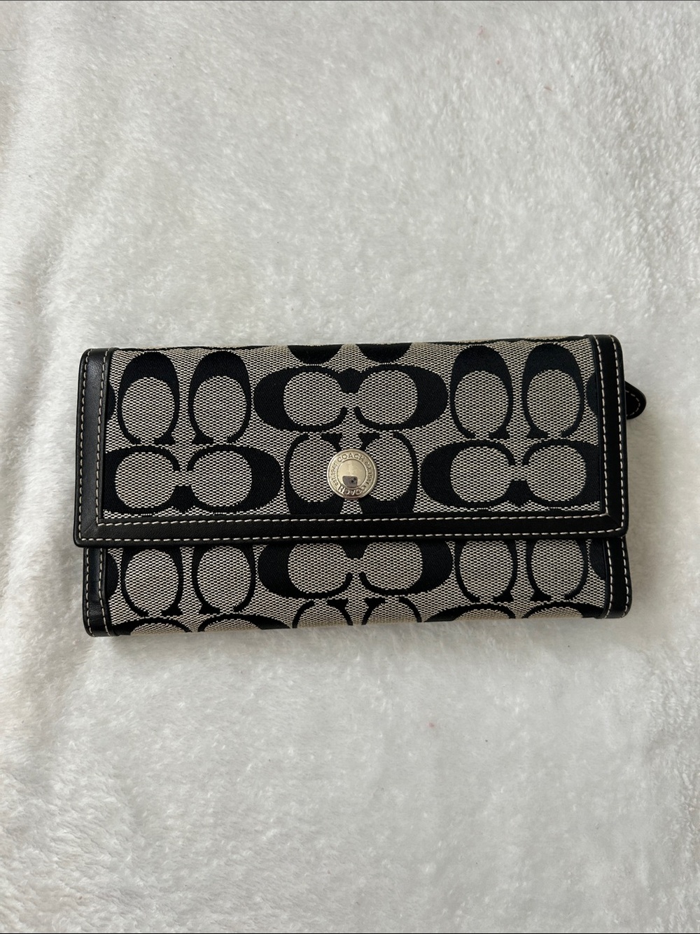 Coach SoHo Signature Checkbook Envelope Wallet